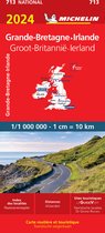 Nationale kaarten Michelin - Michelin Wegenkaart 713 Groot-Brittannië & Ierland 2024