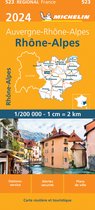 Regionale kaarten Michelin - Michelin Wegenkaart 523 Rhône-Alpes 2024