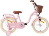 AMIGO Fairy Vélo pour enfants - Vélo pour filles 16 pouces - Avec frein à rétropédalage - Avec Roues d'entraînement - Rose