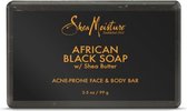 Shea Moisture African Black Soap Bar, 3.5 Oz, Pack of 2