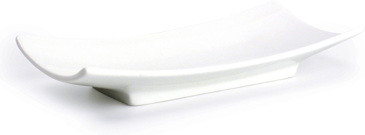 BonBistro Serveerschaal 14,5x7cm wit Comet (Set van 12)