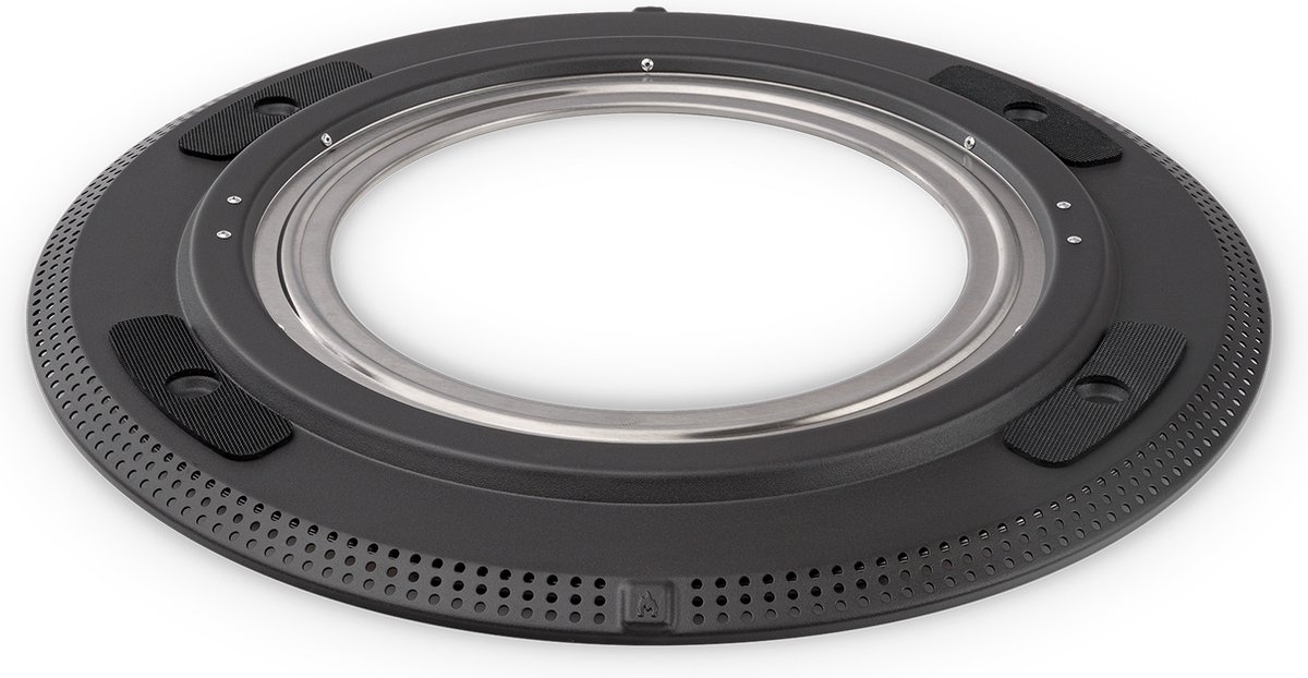 Solo Stove Lazy Susan Draaiplateau voor Pi Pizzaoven, Lazy PiZolo | Lazy Susan Hardware, 360° Rotatie voor je Pi Pizzaoven Alleen Hout, Staal/Rubber/Aluminium, Diameter: 52 cm
