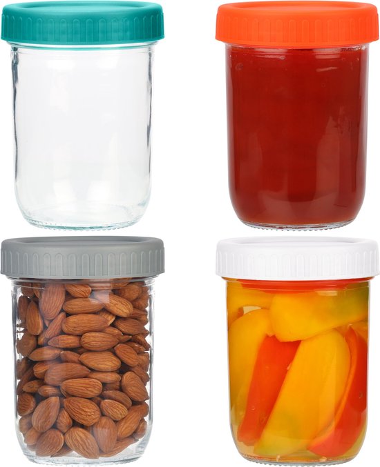 24 stks Mason Jar Deksel, Ronde Opening Verzegelde Rvs proof Brede Mond Kan Deksel Verzegelde Pot Deksel voor Keuken Afdichting Voedsel(70mm-03