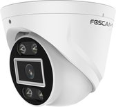Foscam T8EP Beveiligingscamera - UHD - PoE IP camera - Geluid en lichtalarm - Wit