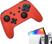 Gadgetpoint | Siliconen Game Controller(s) Hoesjes | Performance Antislip Skin Beschermhoes | Softcover Grip Case | Accessoires geschikt voor Nintendo Switch Pro Controller(s) | Rood | Vaderdag Cadeau