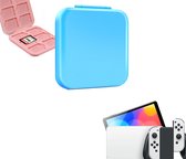 Gadgetpoint | Cassettehouder | Spelhouder | Opberg box | Cassette box | Accessoires geschikt voor Nintendo Switch | Lichtblauw | Vaderdag Cadeau