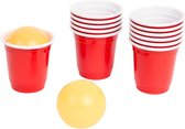 Mini jeu de Beer Pong - Multicolore - Plastique - 14 pièces