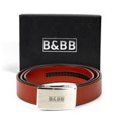 Black & Brown Belts/ 150 CM / Outlined - Light Brown Belt XL/Automatische riem/ Automatische gesp/Leren riem/ Echt leer/ Heren riem bruin/ Dames riem Bruin/ Broeksriem / Riemen / Riem /Riem heren /