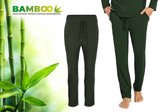 Bamboe Pyjama Broek Heren - Groen - Maat XXL - Pyama Heren Volwassenen - Loungebroek Heren Pyjama Volwassen