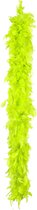 Boa kerstslinger met veren - neon groen - 180 cm - 50 gram - kerstversiering