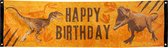 Boland - Polyester banner T-Rex 'Happy Birthday' - Dino's - Dino - Kinderfeestje