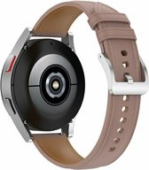 By Qubix 20mm - Luxe leren bandje - Oudroze - Geschikt voor Huawei watch GT 2 (42mm) - Huawei watch GT 3 (42mm) - Huawei watch GT 3 Pro (43mm)
