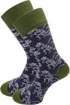 SQOTTON® - Naadloze sokken - Dino - Maat 36-40