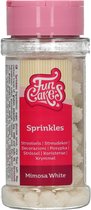 FunCakes Sprinkles Taartdecoratie - Mimosa - Wit - 45g