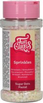 FunCakes Sprinkles Taartdecoratie - Sugar Dots - Pastel - 80g