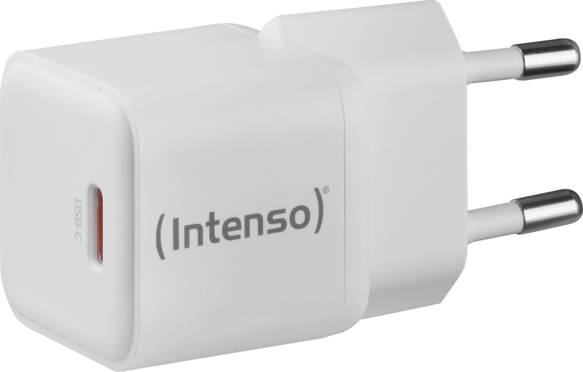 (Intenso) W30C 30W USB-C GaN lichtnetadapter - 1x USB-C - GaN - wit (7803022)