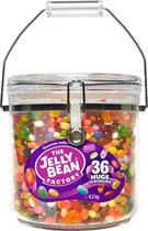 The Jelly Bean Factory snoep in snoeppot gevuld met jelly beans cadeau- Verjaardag - 36 verschillende smaken - Candy jar 4,2 kg snoepgoed - Cadeau - Snoepjes