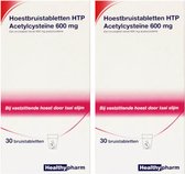 Healthypharm Acetylcysteine 600mg - 2 x 30 bruistabletten