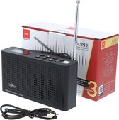 RED Opticum TON2 portable internet/FM radio (zwart) - oplaadbaar - met Bluetooth