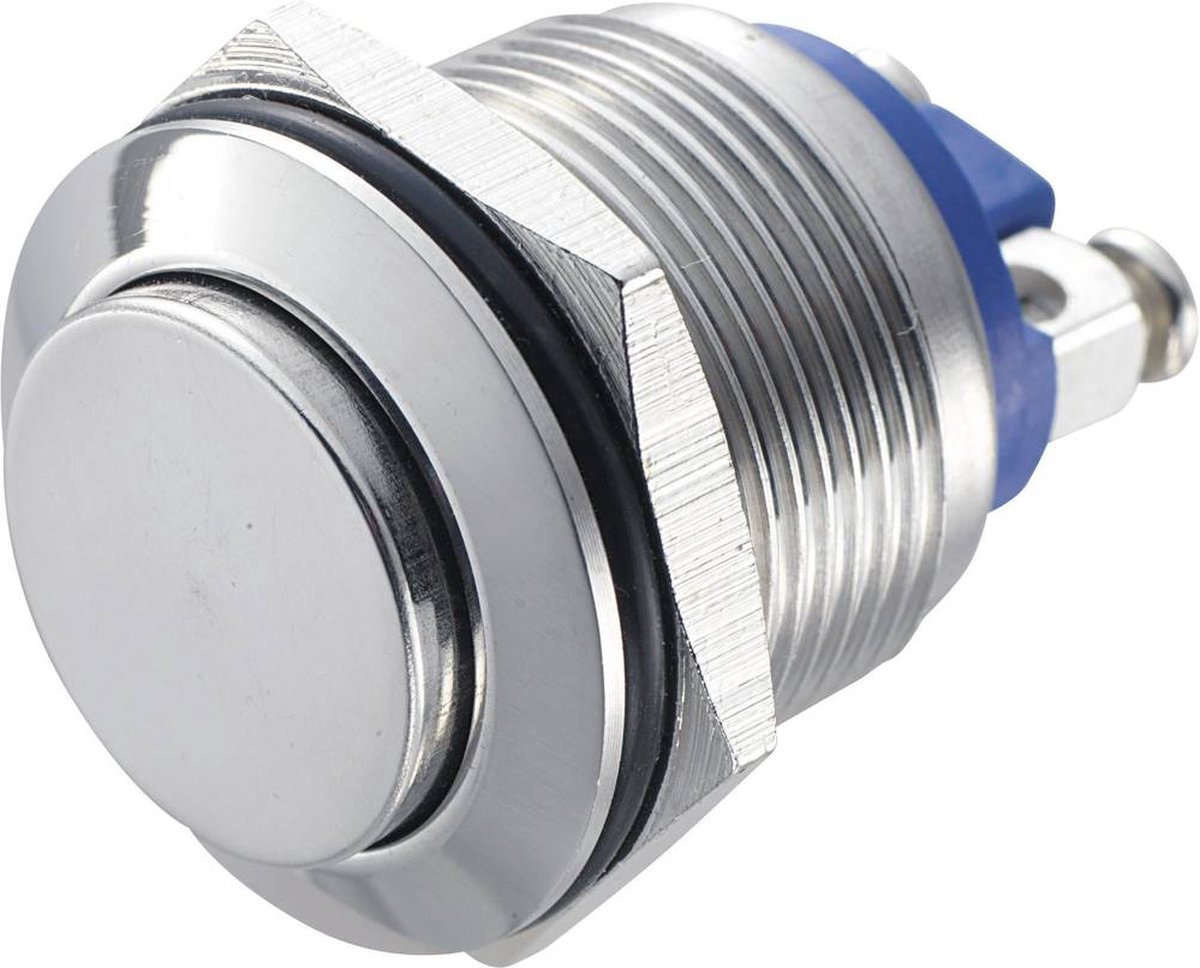 TRU COMPONENTS GQ 19H-S Vandalismebestendige druktoets 48 V/DC 2 A 1x uit/(aan) Moment IP65 1 stuk(s)