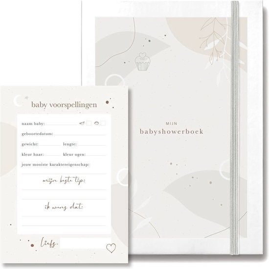 Maan Amsterdam Babyshower boek - Eclipse - incl 30 babyshower invulkaarten om in te plakken