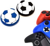 Gadgetpoint | Gaming Thumbgrips | Performance Antislip Thumbsticks | Joystick Cap Thumb Grips | Accessoires geschikt voor Playstation PS4 PS5 & Xbox & Nintendo Pro Controller | Voetbal - Zwart/Blauw