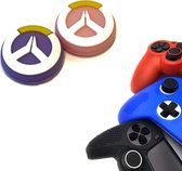Gadgetpoint | Gaming Thumbgrips | Performance Antislip Thumbsticks | Joystick Cap Thumb Grips | Accessoires geschikt voor Playstation PS4 PS5 & Xbox & Nintendo Pro Controller | Paars/Roze met Wit/Geel | Vaderdag Cadeau