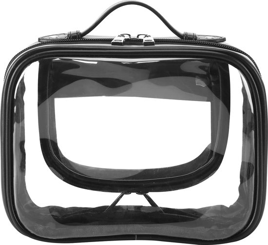 Transparante toilettas, 4-delige transparante make-uptas