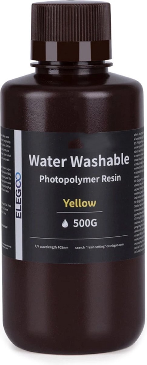 Elegoo – Water Washable Resin 0.5kg – Yellow
