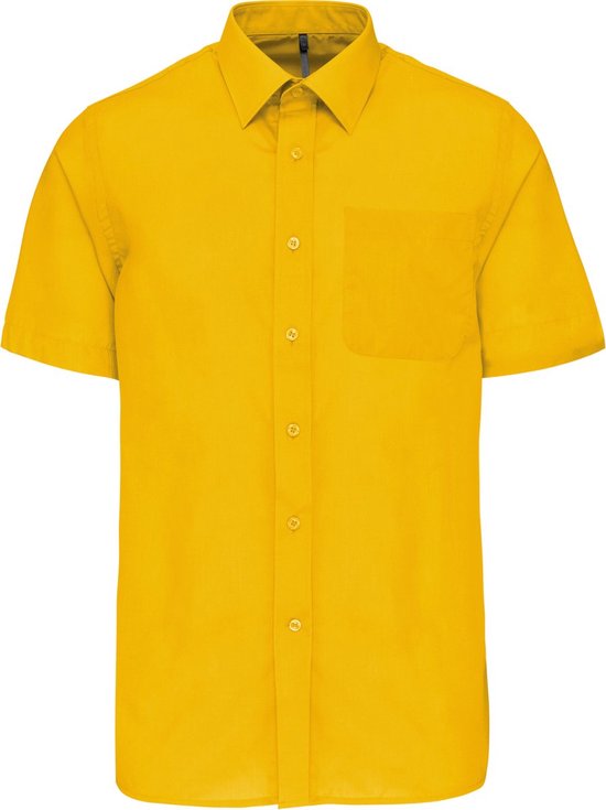 Chemise Homme Luxe 'Ace' manches courtes marque Kariban Jaune taille L