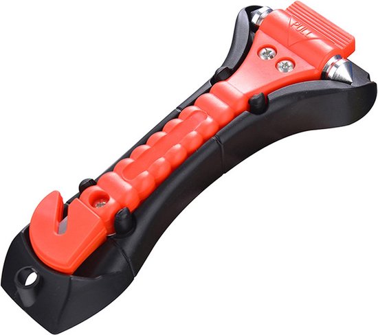 Life Hammer - Marteau de sécurité - Marteau d'urgence - Incl. couteau de ceinture - Mexxo