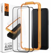 Spigen AlignMaster Full Cover Glass 2 Pack Screenprotector voor iPhone 15 Plus - Transparant