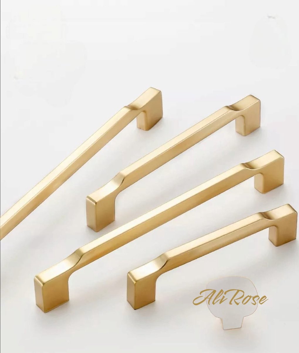 AliRose - Deur of Kast handel - Geborsteld Goud - 22 cm - Deurknop - DIY