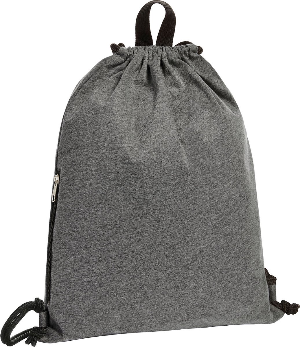 Rugtas Grijs - Drawstring bag Jersey (Antraciet)