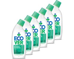 Ecover Fast-Action - Toiletreiniger - Voordeelverpakking 6 x 750 ml - 750 ml - Plantaardig & Biologisch afbreekbaar - verwijdert kalkaanslag - frisse geur
