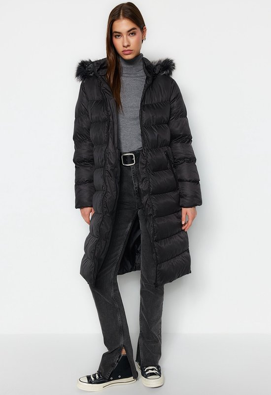 Manteau en fausse fourrure surdimensionné noir Opblaasbaar à manches  standard Trendyol... | bol