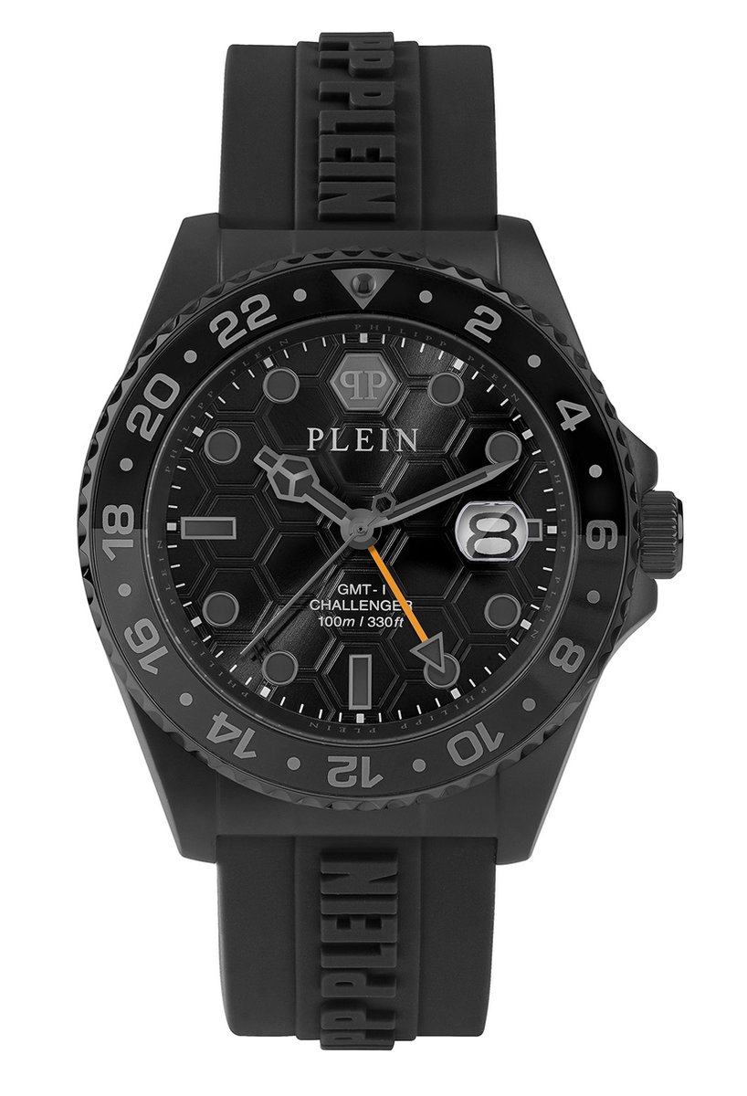 Philipp Plein GMT-I Challenger PWYBA1023 Horloge - Siliconen - Zwart - Ø 44 mm
