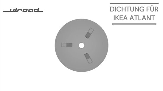 Joint de Rechange, 1 Pièce, compatible avec les Siphons IKEA ATLANT et  DOMSJÖ, avec vis de montage + écrou, Panier en Caoutchouc, Noir, À Visser  sur