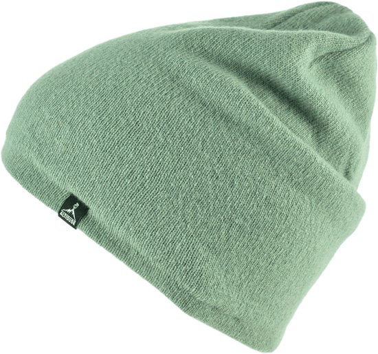 Altidude SUBZERO Jade Unisex, bonnet tricoté classique, coupe classique, trois épaisseurs, double épaisseur Extérieur : 80% laine vierge (laine d'agneau) / 20% polyamide // Doublure : 100% laine vierge (mérinos)