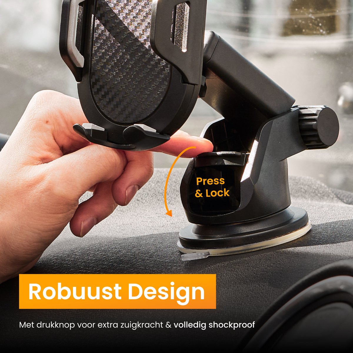 R2B Telefoonhouders Auto Zuignap - Raam/Dashboard/Ventilatie - Telefoonhouder Auto - Gsm Houder Auto - Autohouder - Mobiel Houder Auto - Telefoon Houder - Auto Telefoonhouder - Phone Holder Car – foto 3