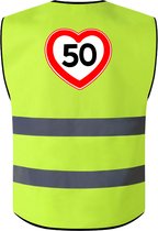 Gilet de sécurité avec fermeture éclair et poches · Gilet jaune réfléchissant · Gilet de sécurité avec vitesse Maximum 50 km (XL)