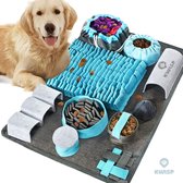 Kwisp Snuffelmat chien avec 10 fonctions - speelgoed Chiens - Travail cérébral Jeu de recherche d'odeurs Respectueux de l'environnement Durabilité Réduction du stress Entraînement - tapis à lécher pour chien