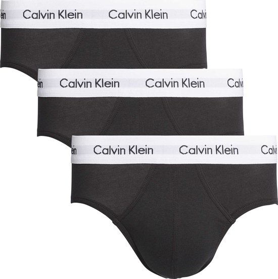 Calvin Klein 3-pack - Heren Slip - Zwart - Maat L