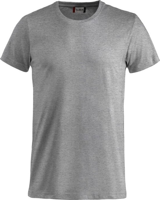 Clique 2 Pack Basic FGrijs-melangeion-T Modieus T-shirt kleur Grijs-melange maat 3XL