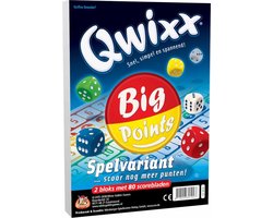 White Goblin Games Qwixx Big Points - Dobbelspel uitbreiding - 2 scorebloks