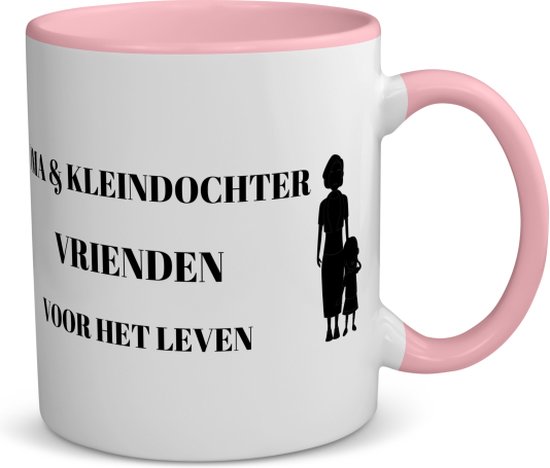 kupi Mokken voor oma en opa, cadeau, koffiekopje oma en opa, cadeau voor grootouders, cadeau theekop met deksel, 350 ml