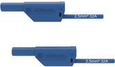 Schützinger Veiligheidsmeetsnoer [ - ] 150 cm Blauw 1 stuk(s)