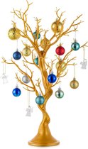 Gouden Paastakboom - 58cm Grote Kunstmatige Halloweenboom Decoratieve Kerstwensboom Tafelstuk voor Bruiloft Verjaardag Thanksgiving Feest Binnen en Buiten Nepboom+