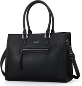 Miss Lulu Dames Schoudertas Dames Tassen Handtas Zwart LH1962 BK bol