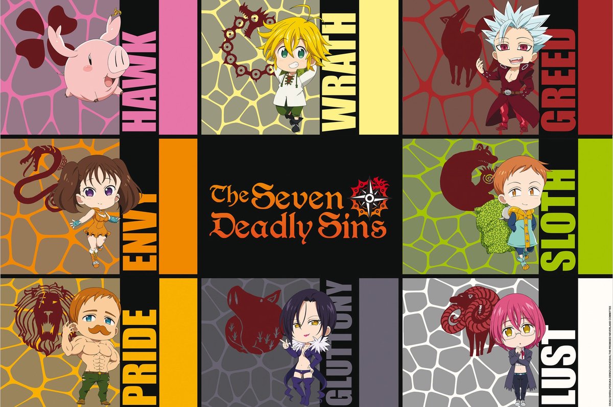 ABYSTYLE Poster The Seven Deadly Sins - S3 Chibi Sins 91,5x61cm Divers